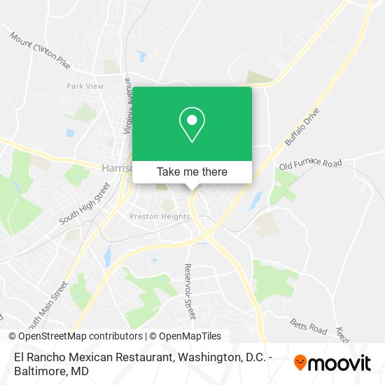 El Rancho Mexican Restaurant map