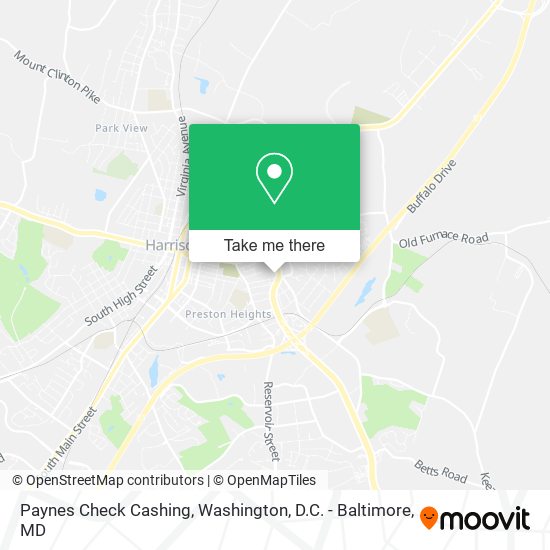 Paynes Check Cashing map