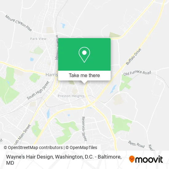 Wayne's Hair Design map