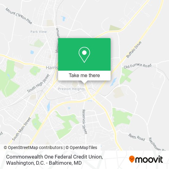 Commonwealth One Federal Credit Union map