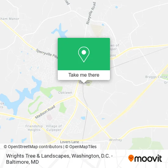 Wrights Tree & Landscapes map