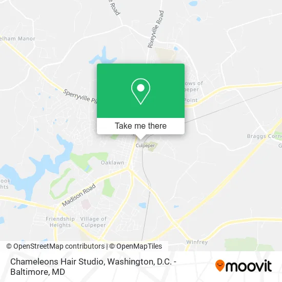 Mapa de Chameleons Hair Studio