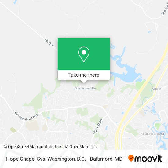 Hope Chapel Sva map