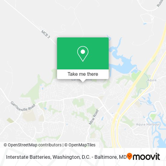 Interstate Batteries map