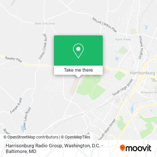 Harrisonburg Radio Group map