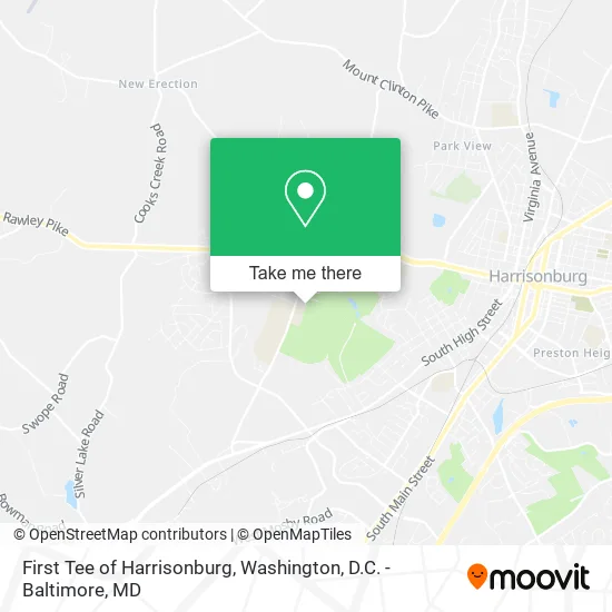 First Tee of Harrisonburg map