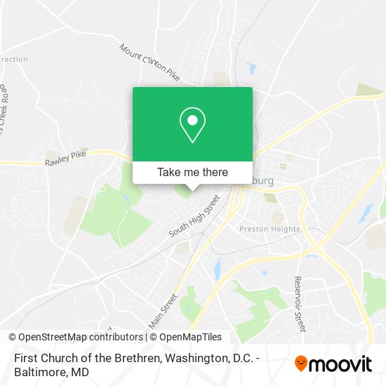 First Church of the Brethren map