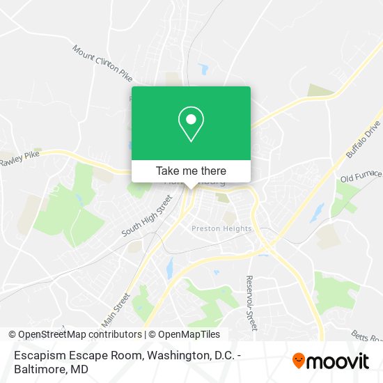 Escapism Escape Room map
