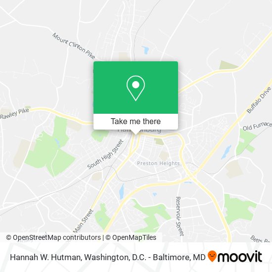 Hannah W. Hutman map
