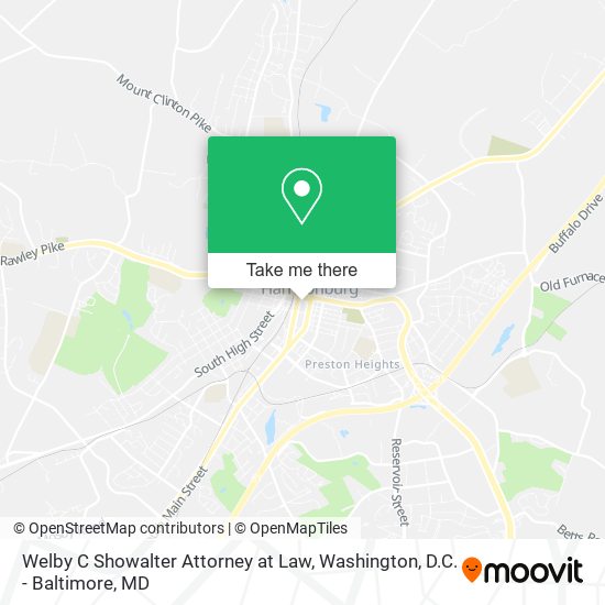 Welby C Showalter Attorney at Law map