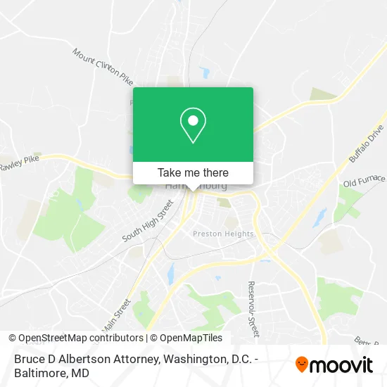 Bruce D Albertson Attorney map