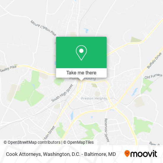 Mapa de Cook Attorneys
