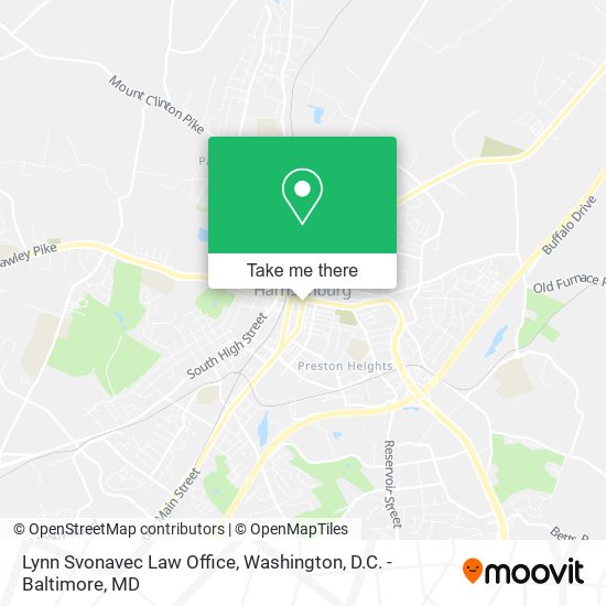 Mapa de Lynn Svonavec Law Office
