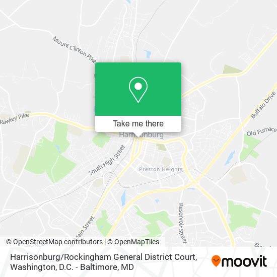 Mapa de Harrisonburg / Rockingham General District Court
