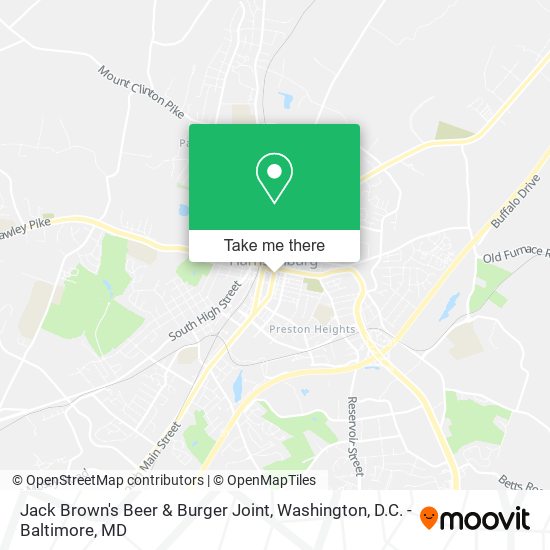 Jack Brown's Beer & Burger Joint map