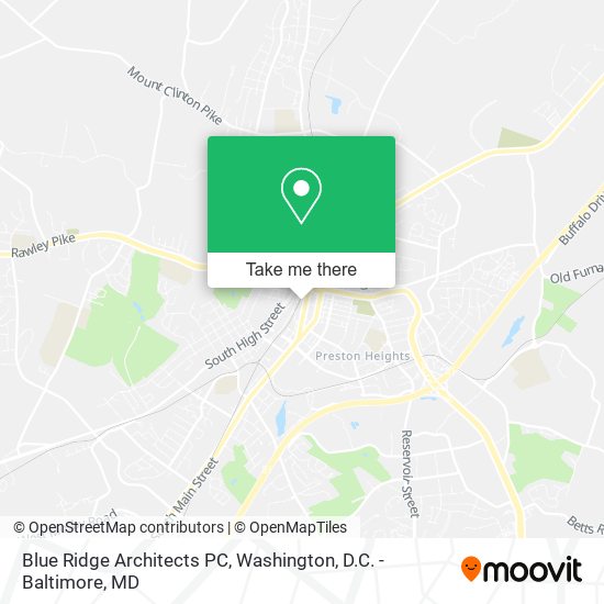 Mapa de Blue Ridge Architects PC