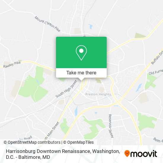 Harrisonburg Downtown Renaissance map