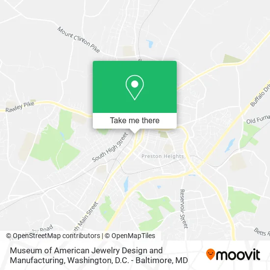Museum of American Jewelry Design and Manufacturing map