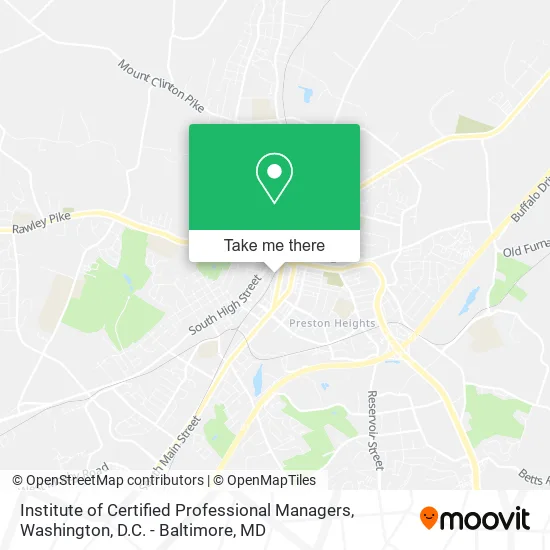 Institute of Certified Professional Managers map