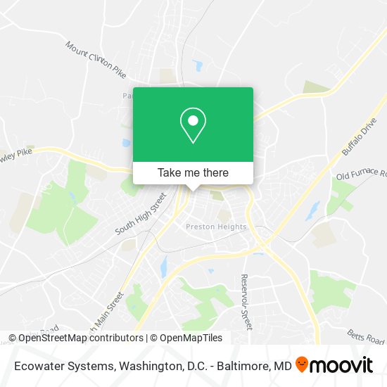 Ecowater Systems map