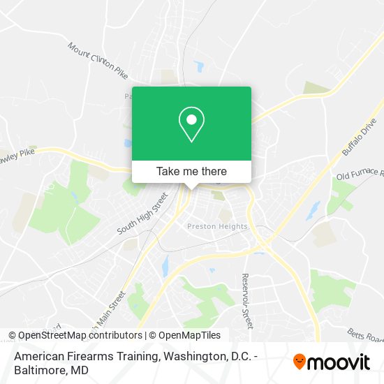 American Firearms Training map