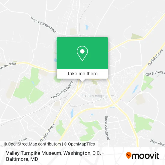 Valley Turnpike Museum map