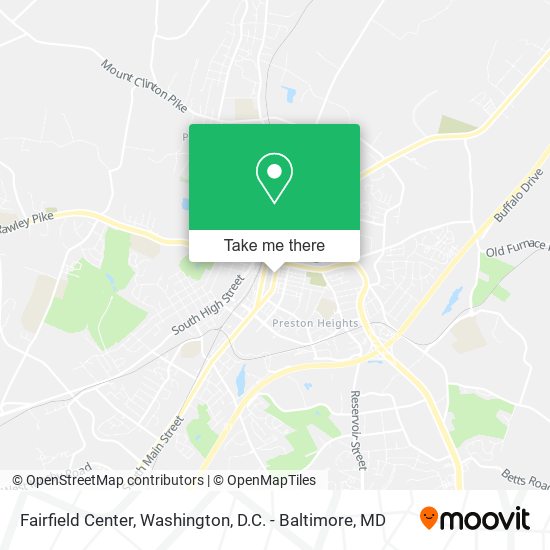Fairfield Center map