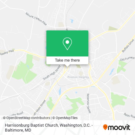 Mapa de Harrisonburg Baptist Church