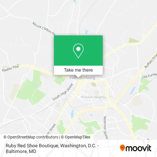 Ruby Red Shoe Boutique map