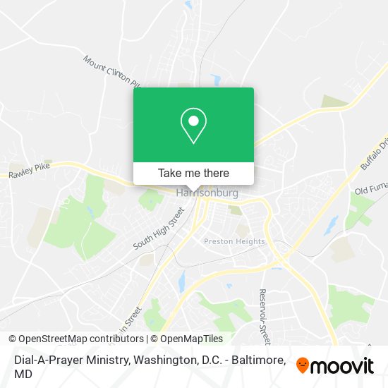 Mapa de Dial-A-Prayer Ministry