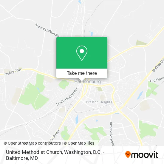 United Methodist Church map