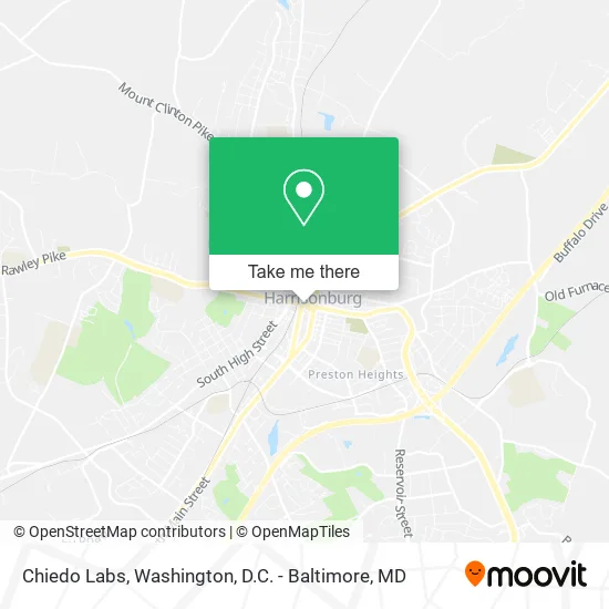 Chiedo Labs map