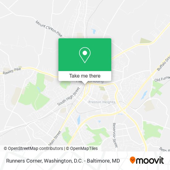 Runners Corner map