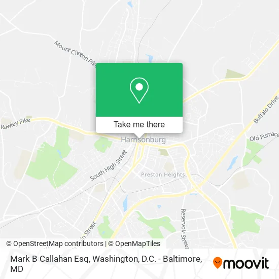 Mark B Callahan Esq map