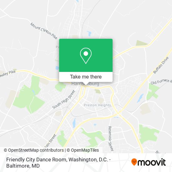 Friendly City Dance Room map