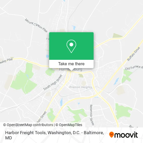 Harbor Freight Tools map