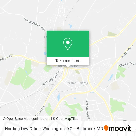 Harding Law Office map