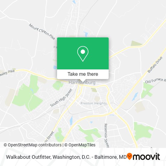Mapa de Walkabout Outfitter