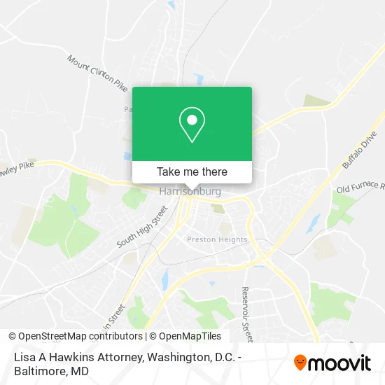 Lisa A Hawkins Attorney map