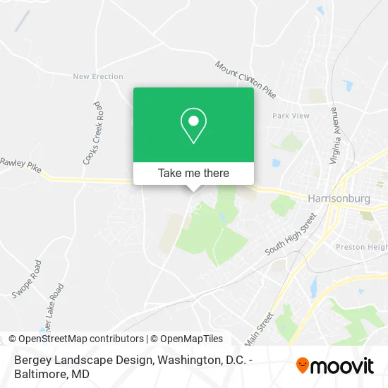 Bergey Landscape Design map