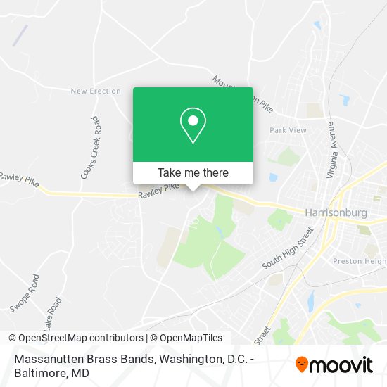 Massanutten Brass Bands map