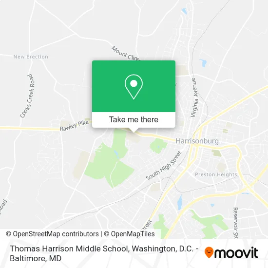 Thomas Harrison Middle School map