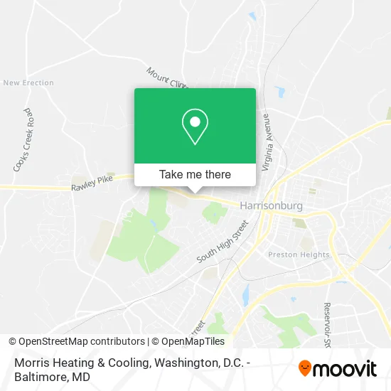 Morris Heating & Cooling map