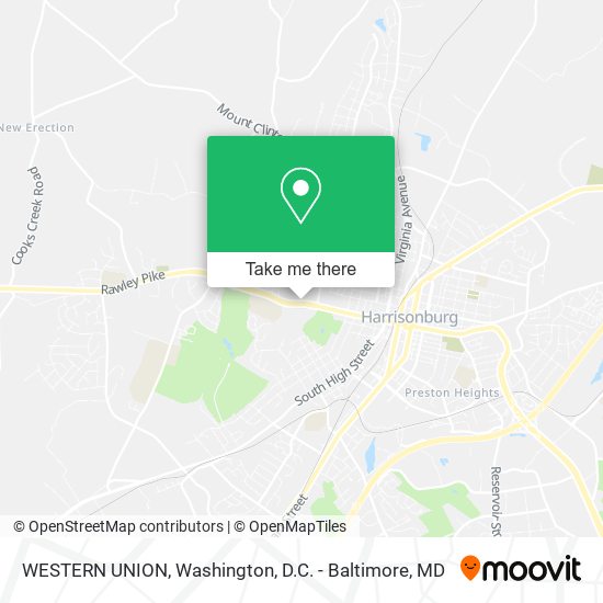 WESTERN UNION map