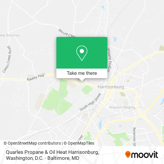 Quarles Propane & Oil Heat Harrisonburg map