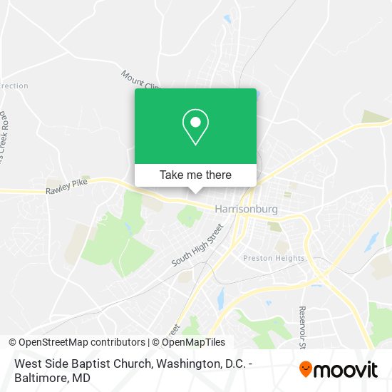 West Side Baptist Church map