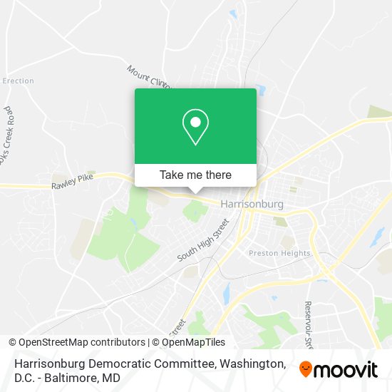 Harrisonburg Democratic Committee map