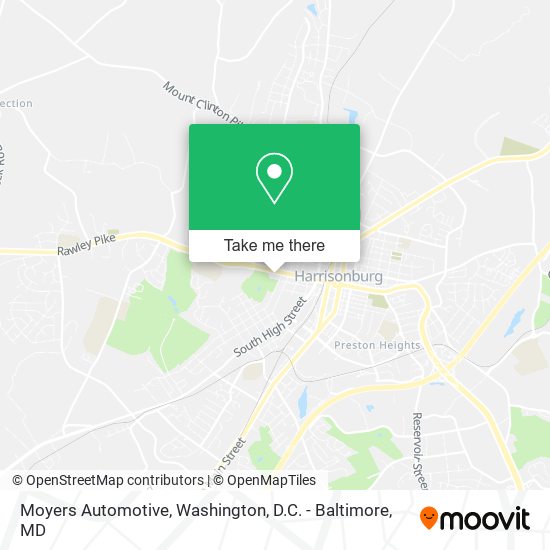 Moyers Automotive map