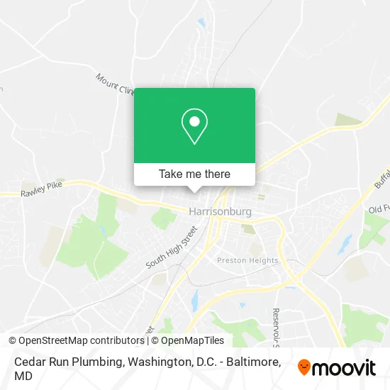 Cedar Run Plumbing map