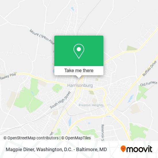 Magpie Diner map